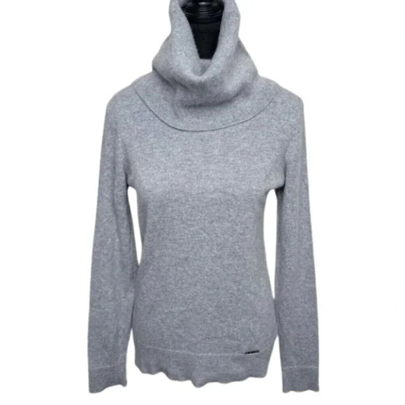 Michael Michael Kors Womens Small Turtle Neck Cashmere Grey  Sweater - Picture 1 of 15